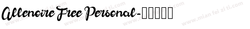 Allenoire Free Personal字体转换